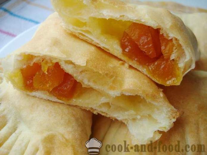 Puff na may mga aprikot Puff - kung paano gumawa ng espongha pastry mula sa tapos na, hakbang-hakbang recipe litrato