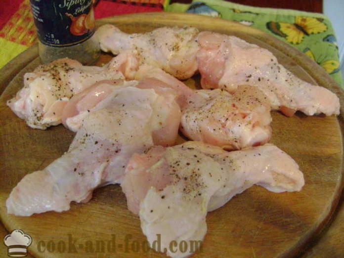 Chicken wings sa humampas sa pan - kung paano magluto pakpak ng manok sa humampas, na may isang hakbang-hakbang recipe litrato