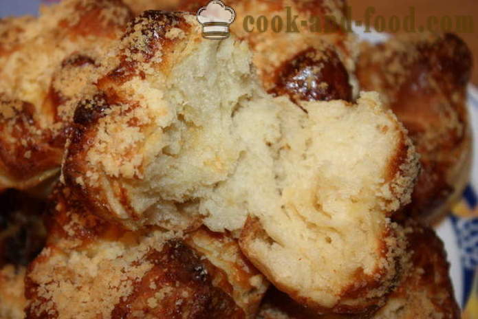 Puffmaffiny - puff pastry, kung paano gumawa ng roll mula sa puff barmy kuwarta, isang hakbang-hakbang recipe litrato