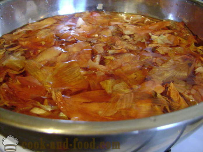 Salted mackerel mabilis sa sibuyas skin - kung paano sa atsara alumahan sa sibuyas skin sa bahay, hakbang-hakbang recipe litrato
