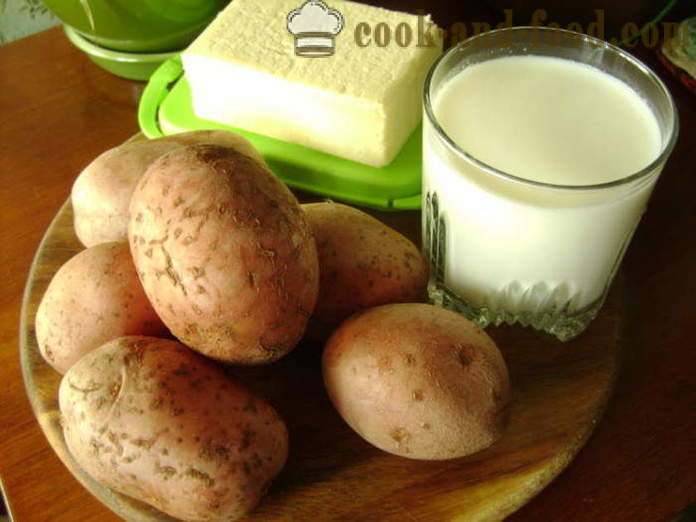 Niligis na patatas na may gatas - kung paano magluto mashed patatas, isang hakbang-hakbang recipe litrato