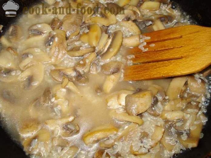 Mushroom risoto na may mushroom - kung paano magluto risoto sa bahay, hakbang-hakbang recipe litrato