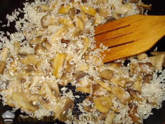Mushroom risoto na may mushroom - kung paano magluto risoto sa bahay, hakbang-hakbang recipe litrato