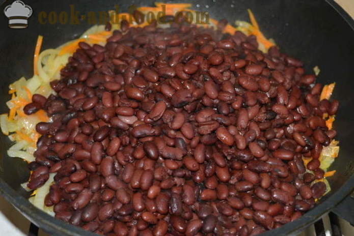 Lobio ng red beans na may karot at lukom- kung paano magluto lobio ng red beans, isang hakbang-hakbang recipe litrato