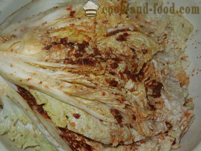 Intsik repolyo kimchi sa Korean - kung paano gumawa ng kimchi sa bahay, hakbang-hakbang recipe litrato