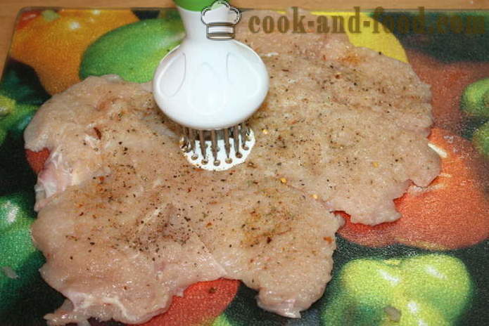 Meatloaf chicken breast pinalamanan na may mushroom at tinadtad na karne sa oven - kung paano magluto ng meatloaf sa bahay, hakbang-hakbang recipe litrato