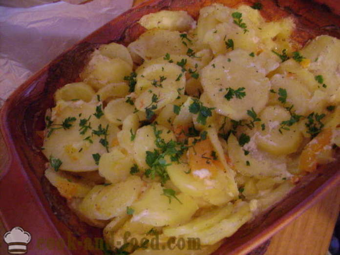 Lutong patatas na may kalabasa at cream - kung paano magluto patatas na may kalabasa sa hurno, na may isang hakbang-hakbang recipe litrato