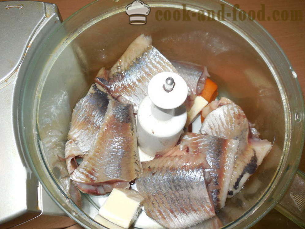 Klasikong Pate herring na may tinunaw na keso at karot - kung paano magluto foie herring sa bahay, hakbang-hakbang recipe litrato