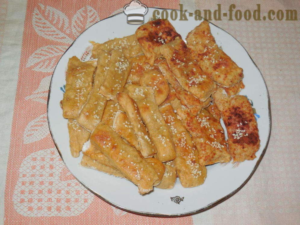 Cookies mashed patatas - kung paano maghurno isang patatas sticks sa oven, na may isang hakbang-hakbang recipe litrato