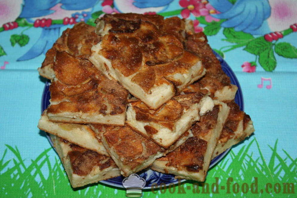 Apple pie na may kanela - kung paano maghurno isang apple pie na may kanela sa hurno, na may isang hakbang-hakbang recipe litrato