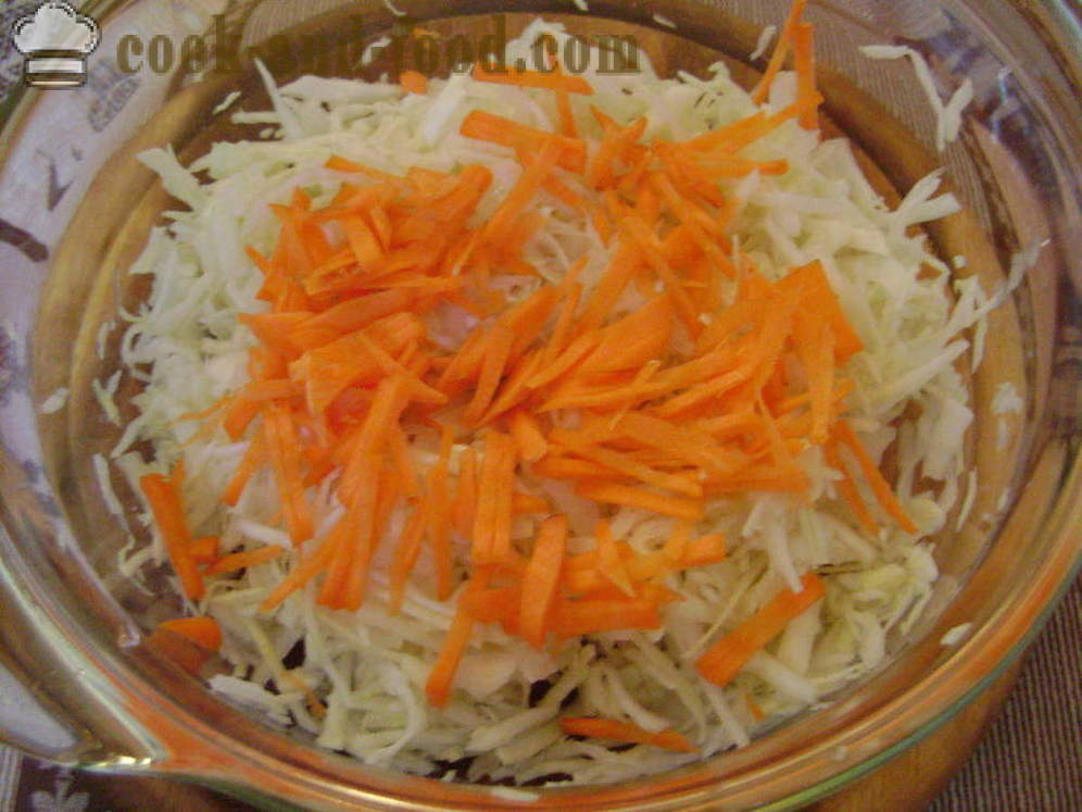 Bitamina salad repolyo, karot, Jerusalem artichoke - kung paano gumawa ng bitamina salad, ang isang hakbang-hakbang recipe litrato