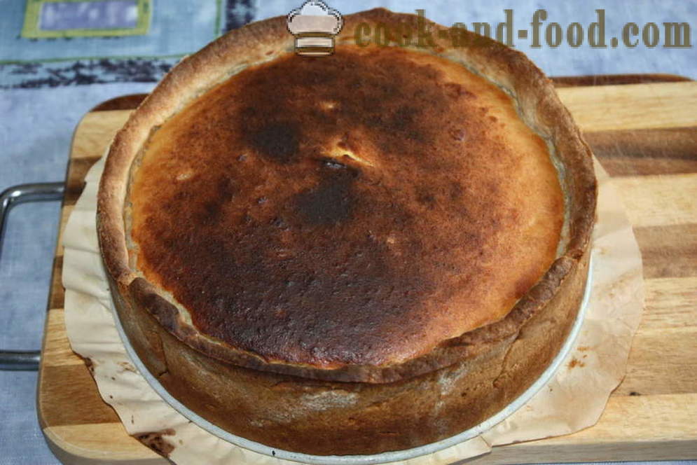 Cottage keso kaserol na may shortcrust pastry at plum - kung paano gumawa ng cottage cheese kaserol sa hurno, na may isang hakbang-hakbang recipe litrato