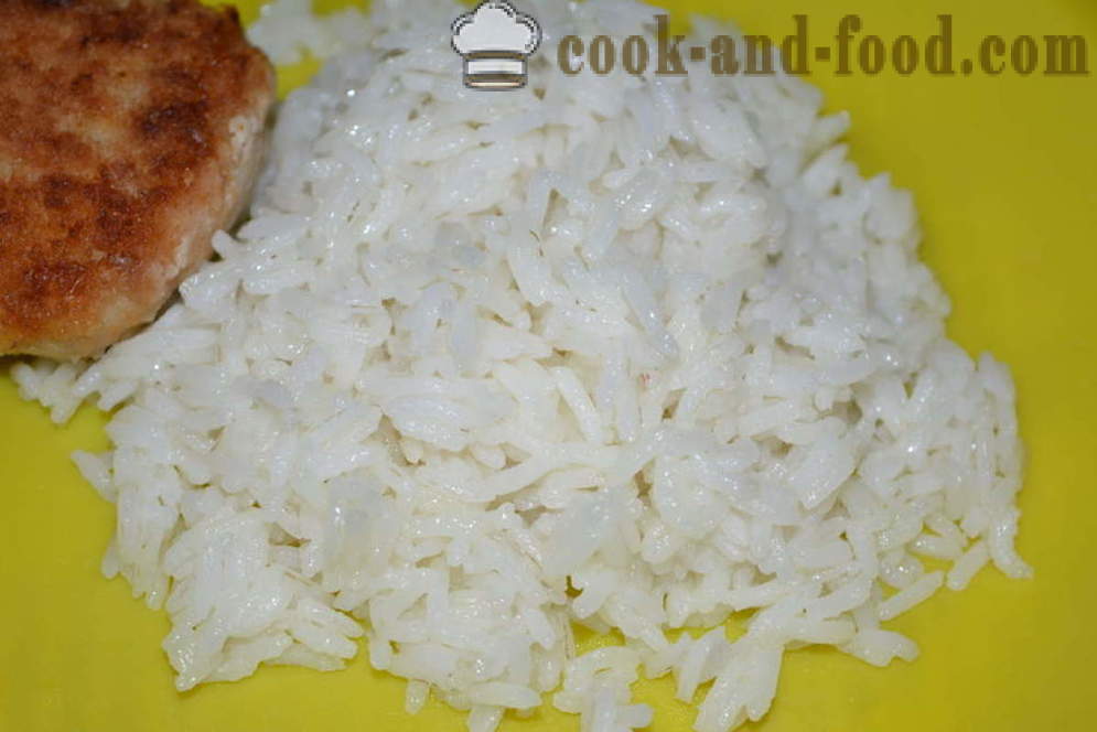 Paano upang magluto rice para sa palamutihan guhuin - kung paano magluto malulutong na rice sa isang kawali, isang hakbang-hakbang recipe litrato