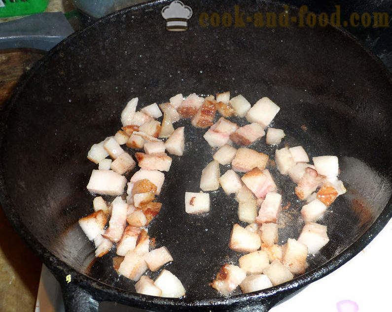 Bigus na may repolyo, karne at mushroom - kung paano magluto ng maayos Bigus, ang isang hakbang-hakbang recipe litrato