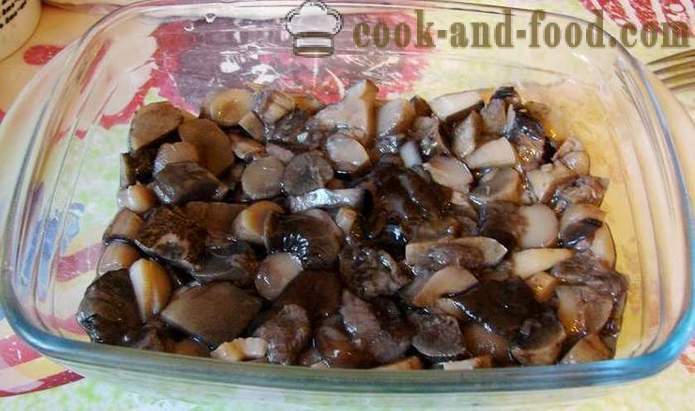 Potato gratin na may mushroom sa hurno - kung paano magluto patatas kaserol na may mushroom, isang hakbang-hakbang recipe litrato