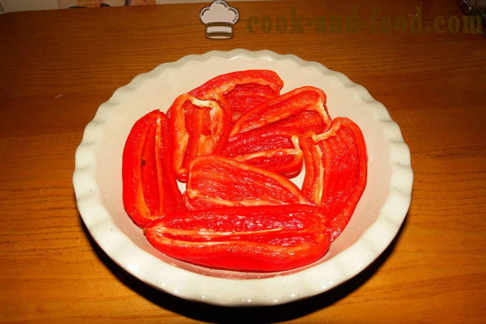 Pandiyeta pinalamanan peppers inihurnong sa hurno - kung paano magluto pinalamanan peppers na may karne at kanin, na may isang hakbang-hakbang recipe litrato