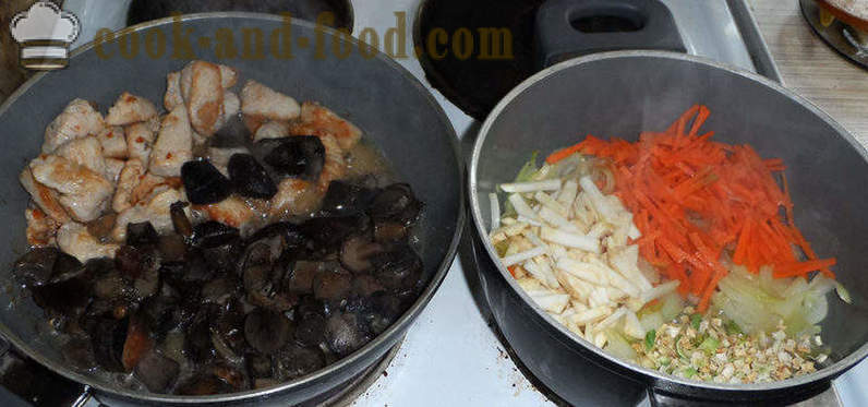 Turkey na may mushroom in cream sauce - hakbang-hakbang kung paano magluto ng pabo na may mushroom, isang recipe na may larawan