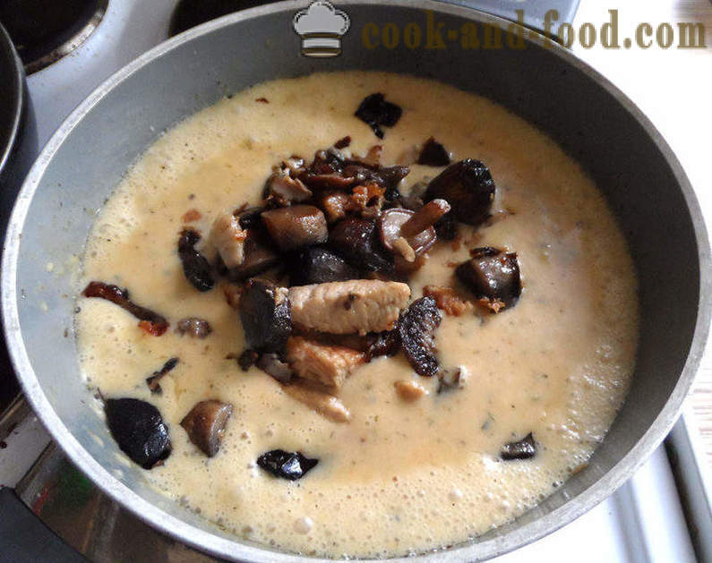 Turkey na may mushroom in cream sauce - hakbang-hakbang kung paano magluto ng pabo na may mushroom, isang recipe na may larawan