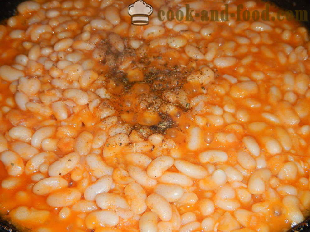 Lobio o inihurnong beans sa tomato sauce - kung paano magluto lobio ng beans, isang hakbang-hakbang recipe litrato