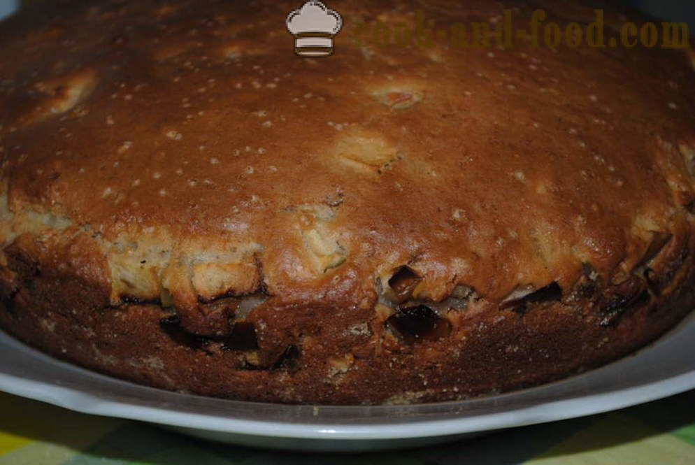 Gingerbread Cake sa kepe na may mansanas at mani - kung paano magluto ng cake na may kepe, isang hakbang-hakbang recipe litrato