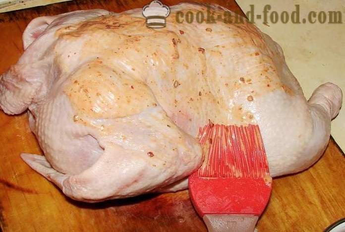 Chicken asin sa oven - kung paano magluto ng manok para sa asin, ang isang hakbang-hakbang recipe litrato