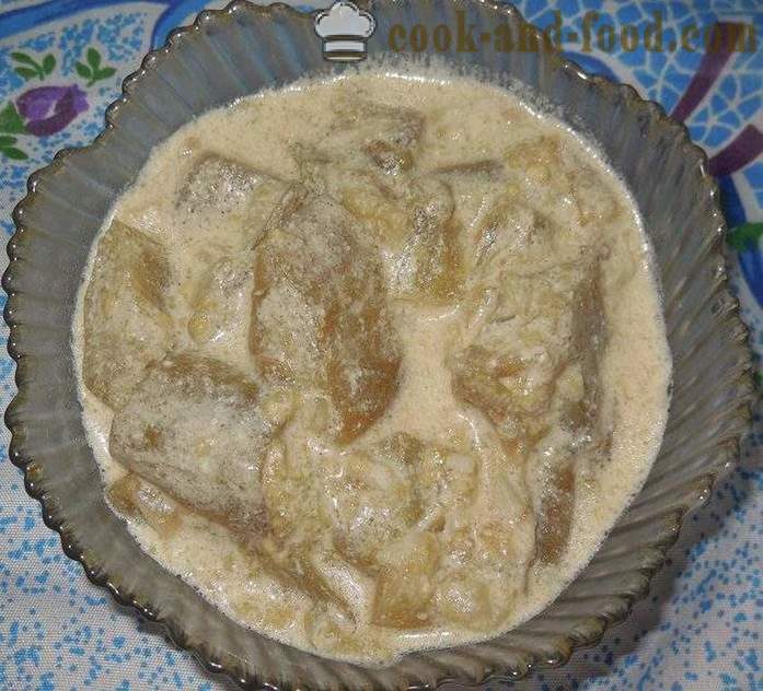 Talong nilaga sa kulay-gatas na may bawang ng kabute - kung paano magluto talong nilaga na may kulay-gatas, isang hakbang-hakbang recipe litrato