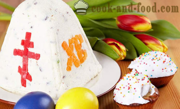 Easter royal curd (magluto) - Ang isang simpleng bahay recipe para sa Pasko ng Pagkabuhay na keso na may mga pasas, minatamis prutas, nuts