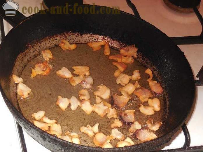 Pritong patatas sa isang pan na may bacon at itlog - kung paano magluto ng masarap na pritong patatas at tama, hakbang-hakbang recipe na may mga larawan.