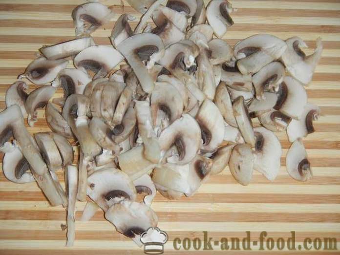 Chicken puso nilaga na may mushroom - parehong masarap na ihanda ang mga puso, hakbang-hakbang, ang recipe na may larawan