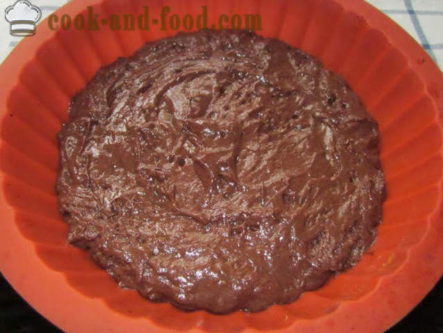 Chocolate sponge cake na may kepe, isang simpleng recipe - kung paano gumawa ng isang cake na may kepe nang walang itlog (recipe mga larawan)