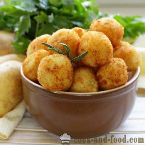 Balls ng niligis na patatas - recipe