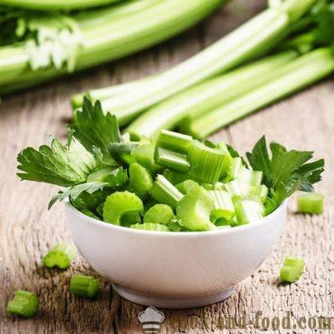Pagluluto bitamina salad ng kintsay - mga recipe ng video sa bahay