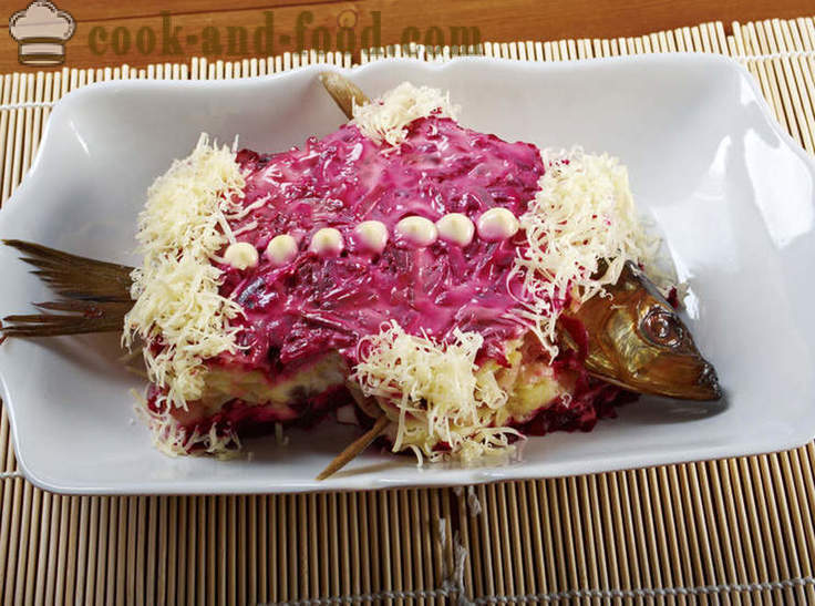 Ang kuwento ng isang tawilis sa ilalim ng isang balahibo amerikana - mga recipe ng video sa bahay