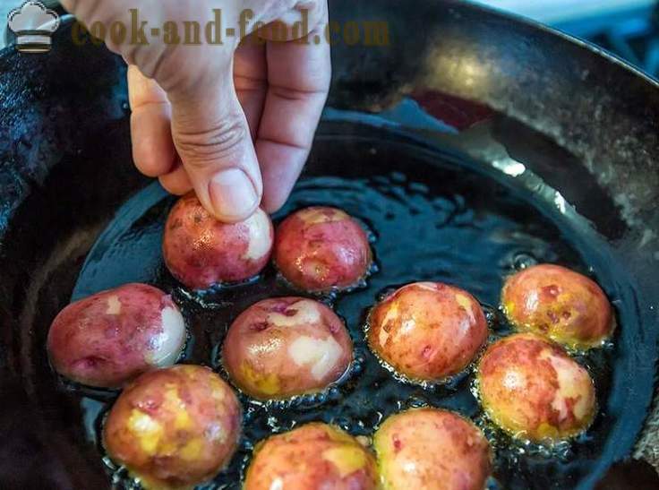 Bachelor hapunan: tatlong para sa orihinal na pagkaing bagong patatas - mga recipe ng video sa bahay